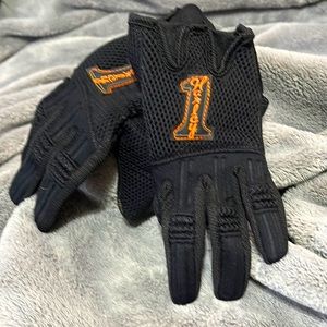 Black mesh Harley Davidson, riding gloves, size small